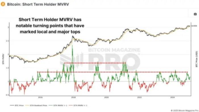 Short-Term Holder MVRV - Fonte Bitcoin Magazine