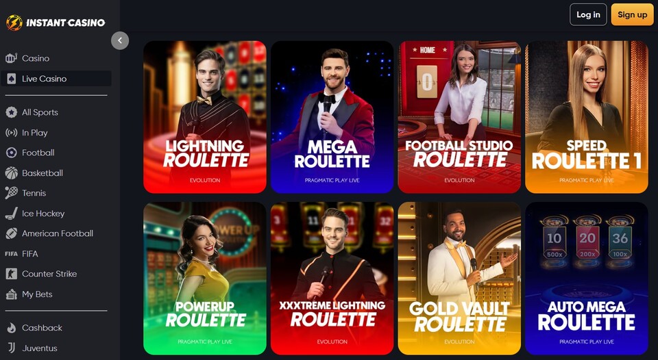 рулетка в instantcasino