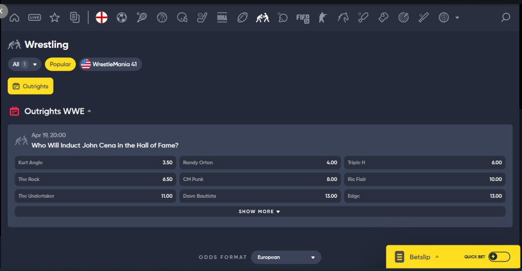 Online sázení na Instant casino