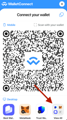 For additional wallet options, select View All