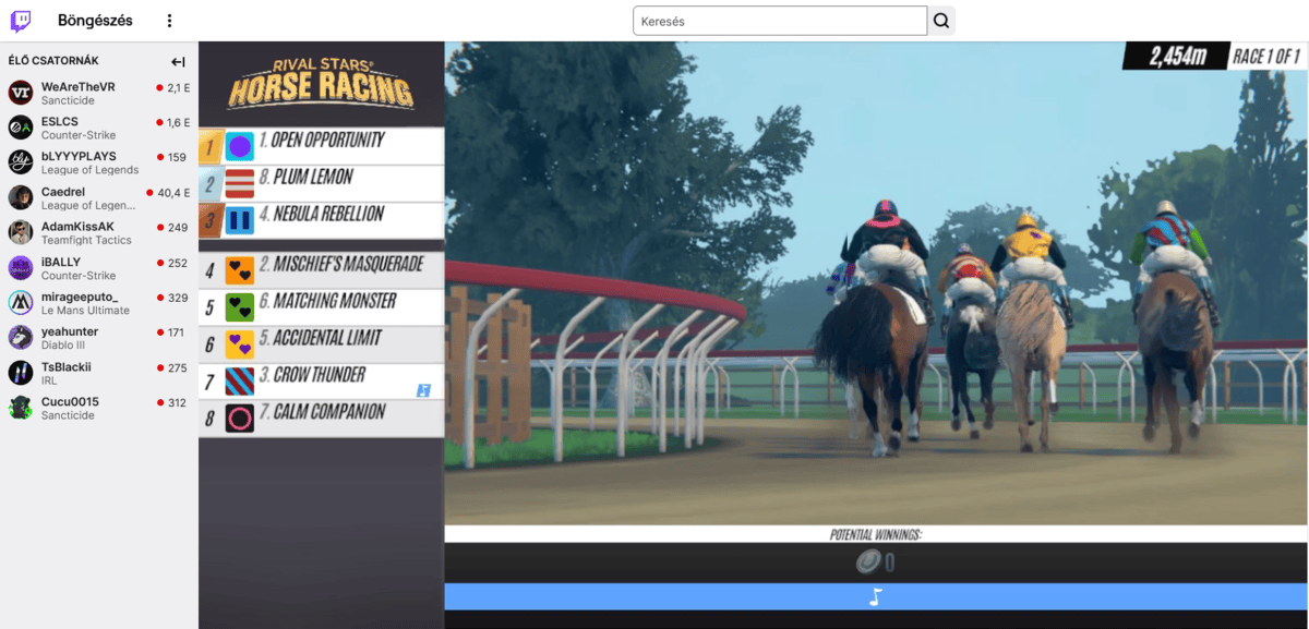 v sport loverseny fogadas