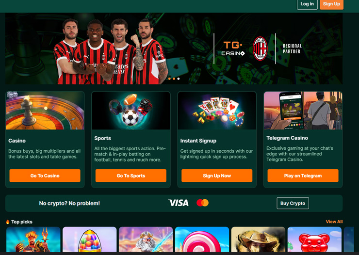 TG.Casino - Динамична платформа за залози на живо с голяма гама от спортове и електронни спортове