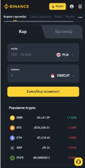 Binance zakup krypto