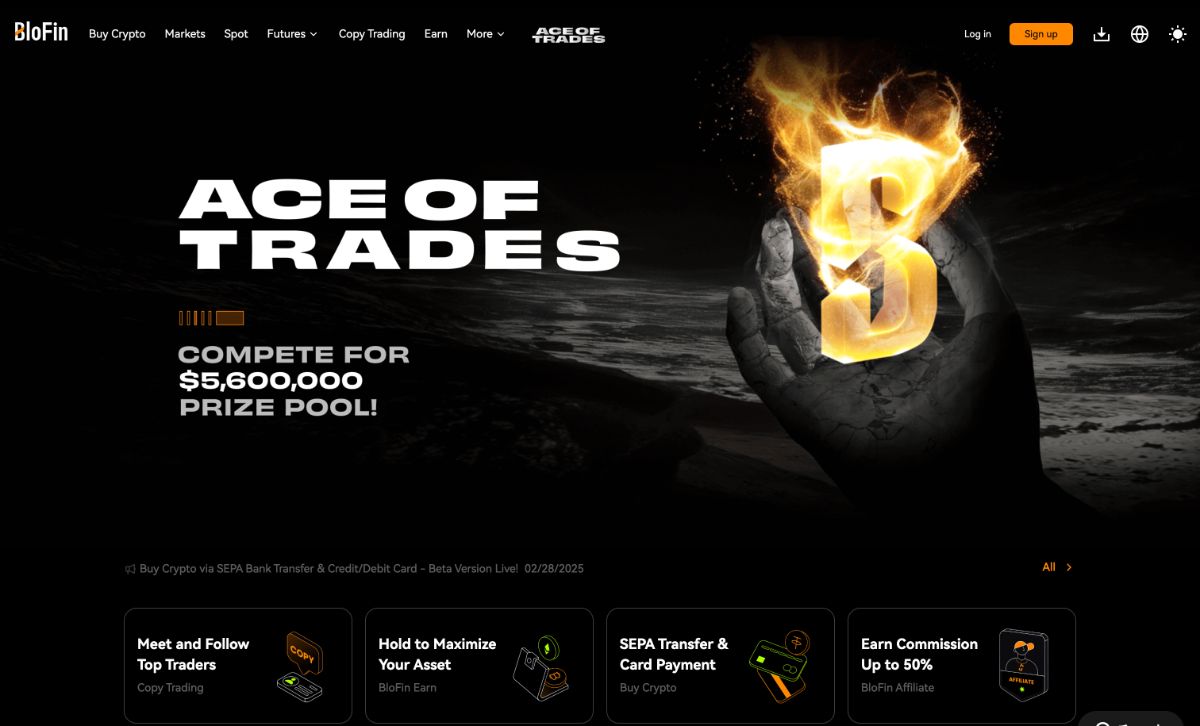 Blofin公式サイト