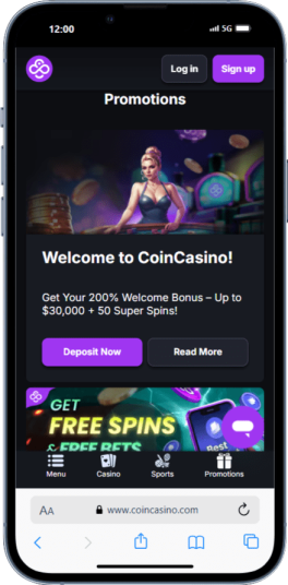 CoinCasino Promotions Page