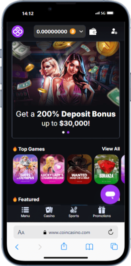 CoinCasino - Best CA Casino for Privacy