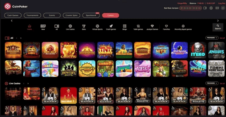 coinpoker online automaty