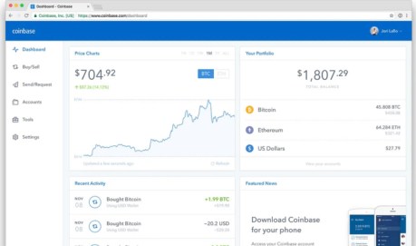 Coinbase Dashboard