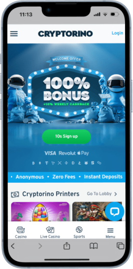 The Cryptorino homepage.
