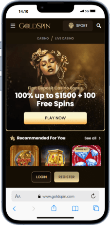 GoldSpin Instant Withdrawal Casino AUS