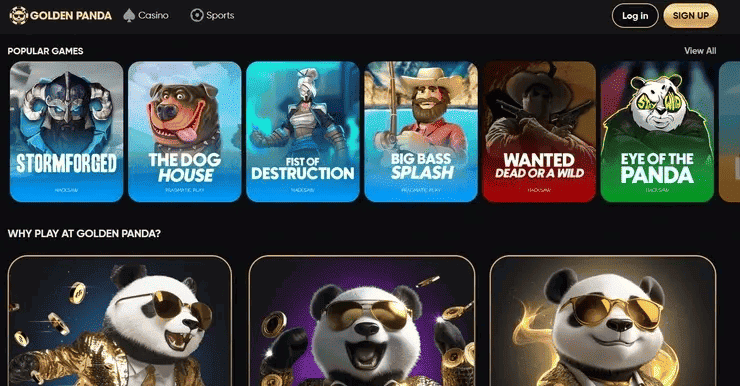 golden panda online automaty