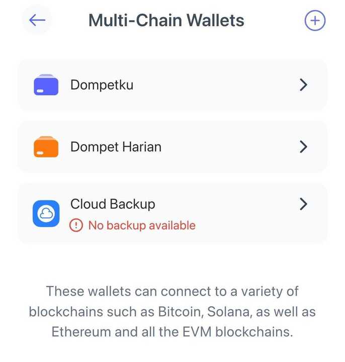 Manage Wallet - cara Menyimpan crypto