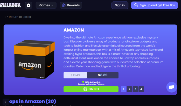 RillaBox home page