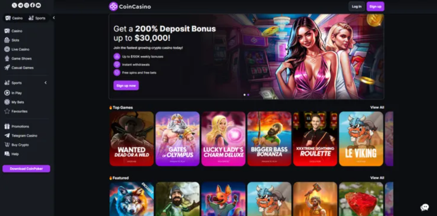 CoinCasino - Идеалният сайт за залози на живо с атрактивни промоции