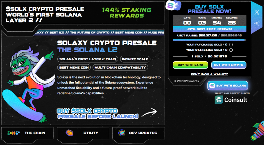 Solaxy presale 2025