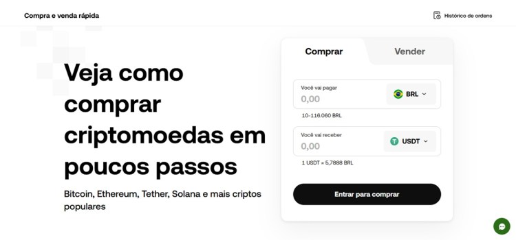 É possível comprar e vender ativos na OKX em poucos cliques