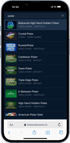 betpanda crypto poker games