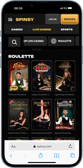 Spinsy Casino roulette