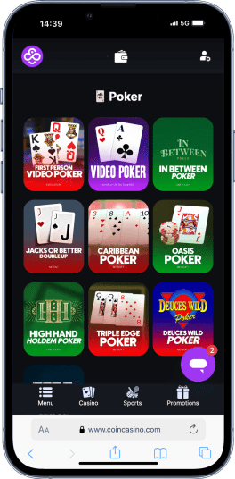 coincasino home page -crypto poker