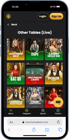 lucky block poker Australia