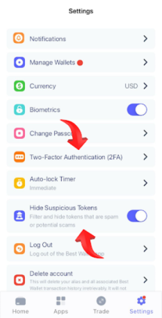 Best Wallet 2FA 
