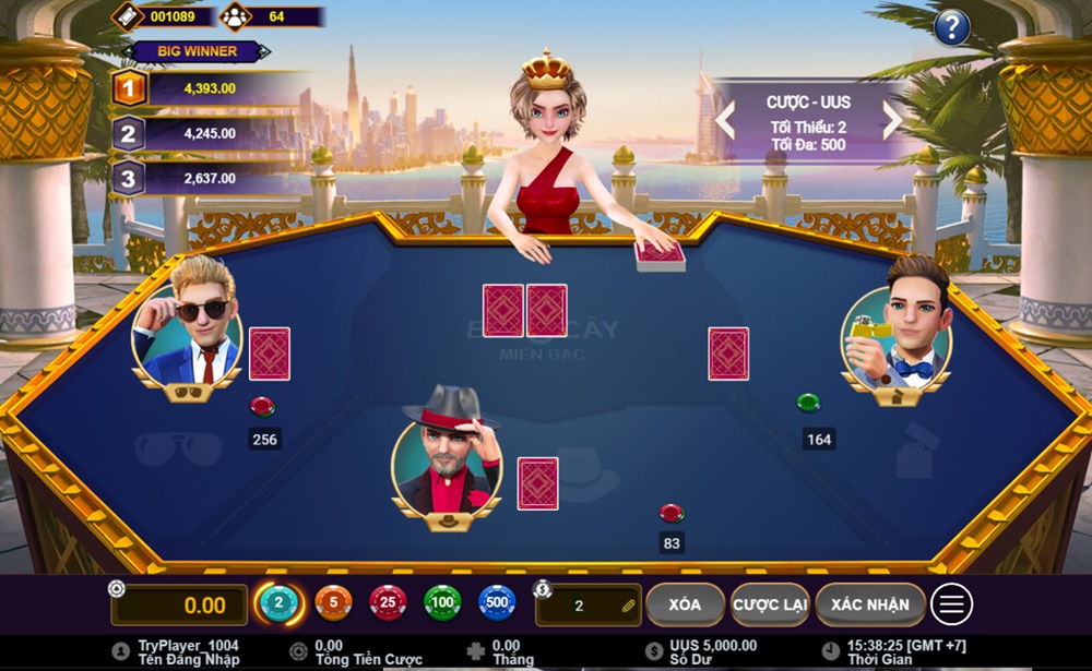 Bàn chơi bài Cào online tại nhà cái