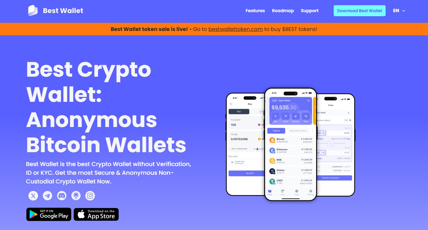 Best Wallet крипто-гаманець binance