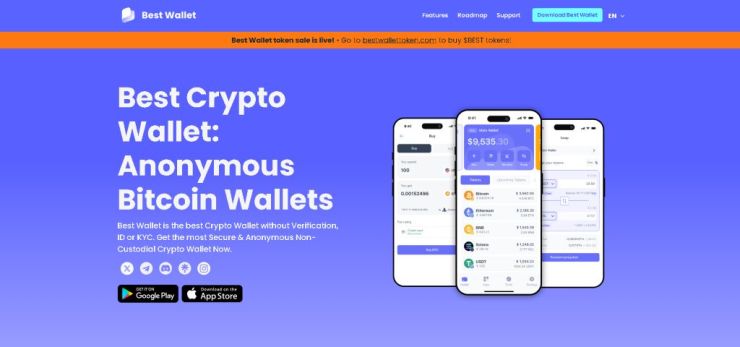 Best Wallet - visaptverošs Bitcoin maks ar modernām funkcijām