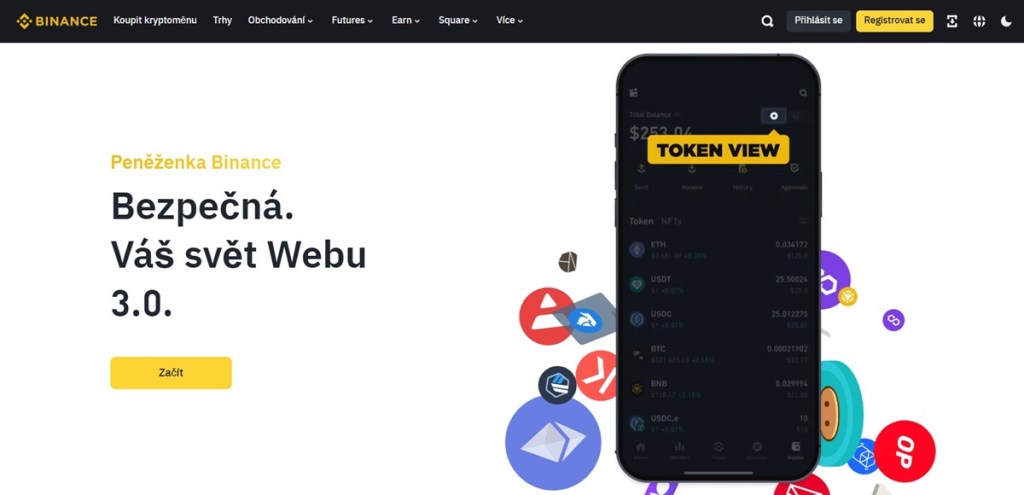 Binance Wallet Krypto peněženka Binance s podporou širokého spektra kryptoměn a nízkými poplatky