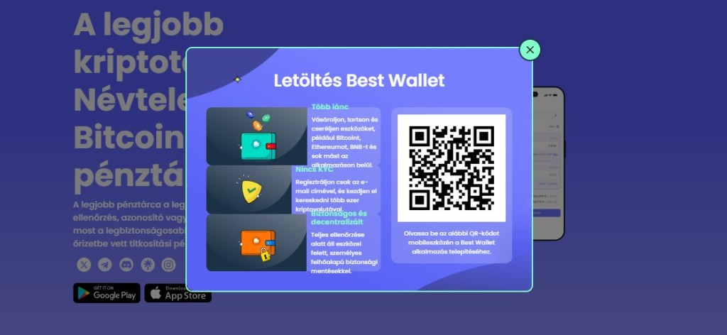 Bitcoin vásárlás lépésről lépésre a Best Wallet használatával