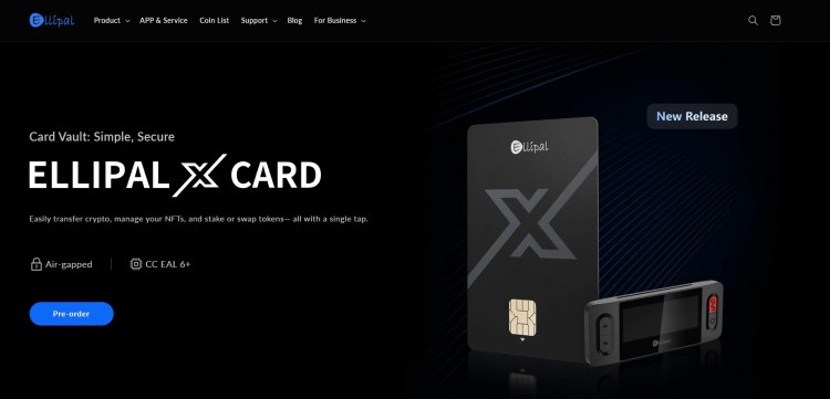 Ellipal bitcoin pinigine
