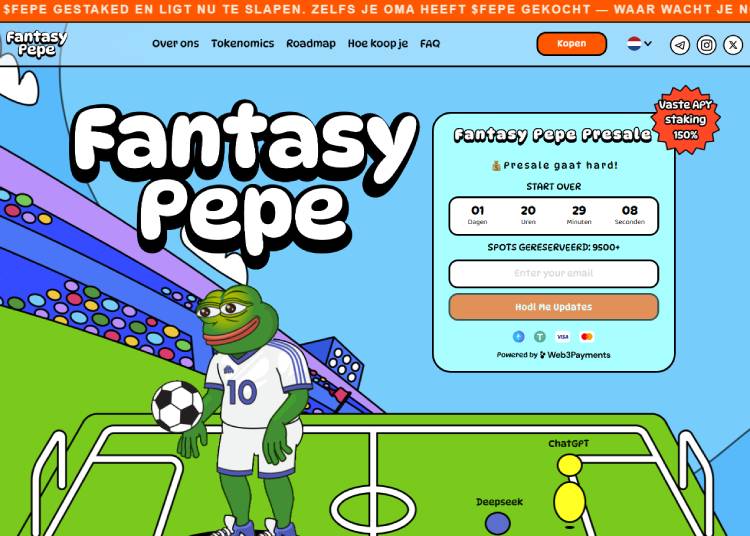 Fantasy Pepe top crypto presales om in de gaten te houden