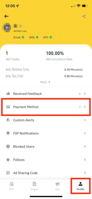 Payment Method jak koupit binance