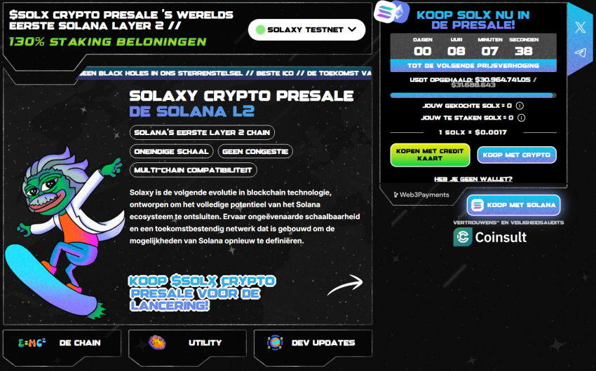 Solaxy Presale overzicht afbeelding