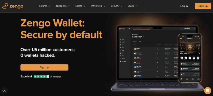 Zengo najlepšie krypto peňaženky