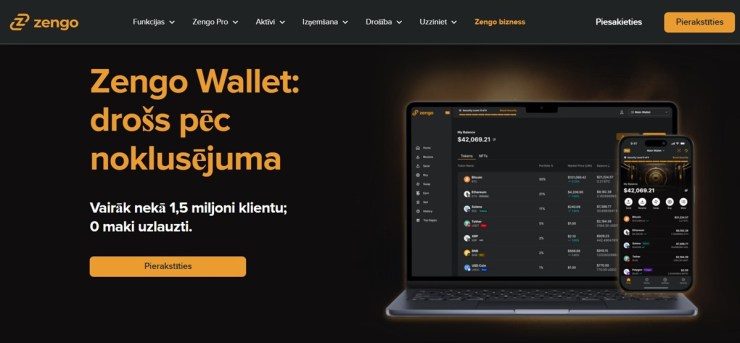 Zengo - drošākais pašglabāšanas Web3 maks