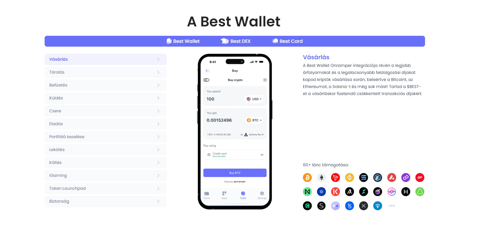 best wallet features 