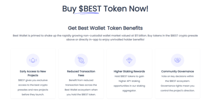 best-crypto-presales Best Wallet token benefits