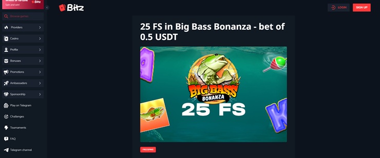 bitz casino 25 free spins bonus
