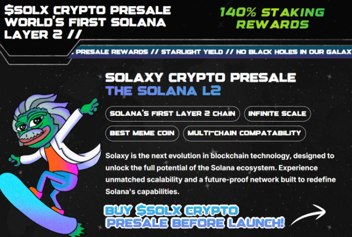 best-meme-coins Solaxy presale staking
