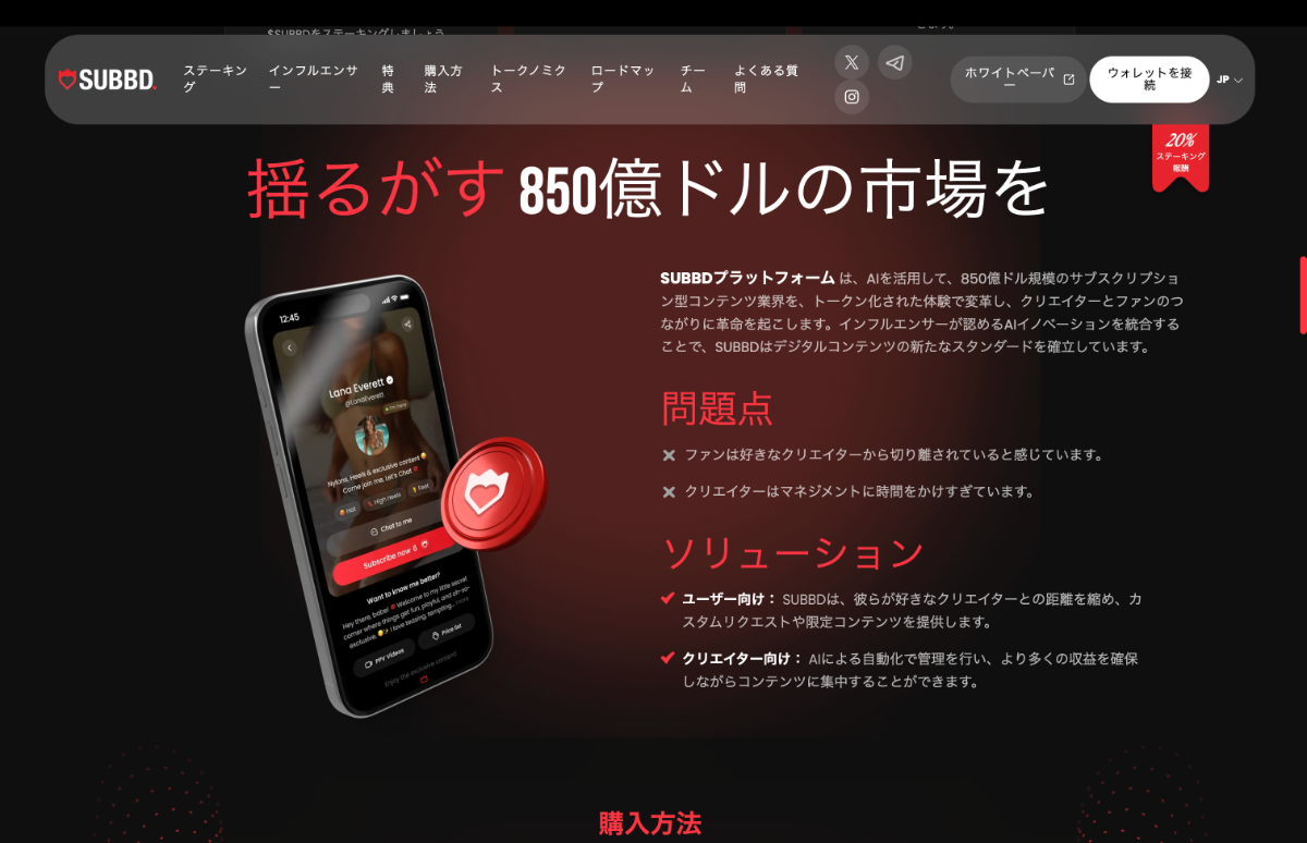 SUBBDトークン市場規模