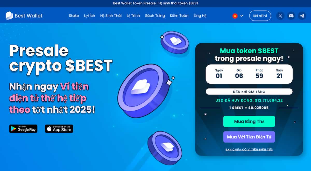Best Wallet Token (BEST) – Tham gia hệ sinh thái ví tiền điện tử đa chuỗi