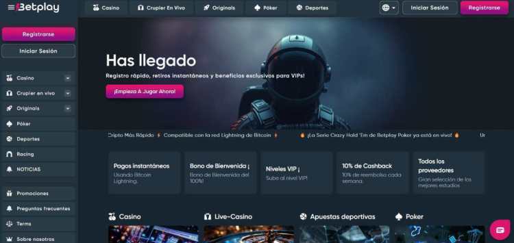 Betplay.io casinos fuera de españa