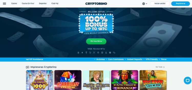 Cryptorino casinos sin registro