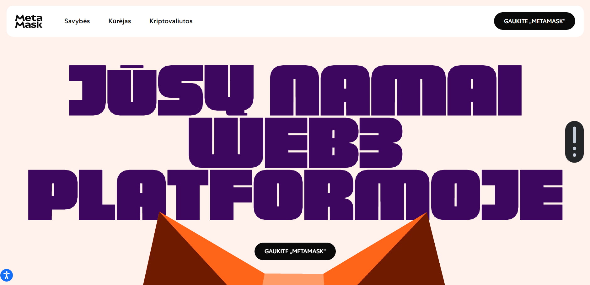 4. MetaMask – Populiari Ethereum Piniginė ir dApps Prieiga