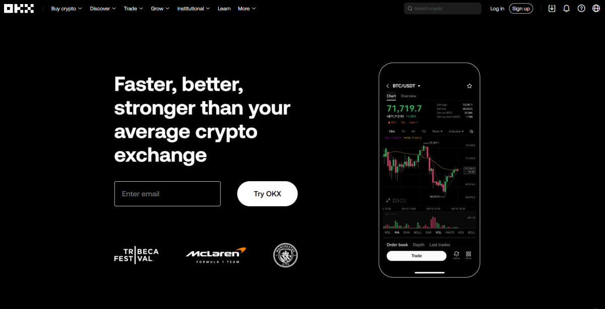 OKX - 비트코인 선물 거래 플랫폼 순위
