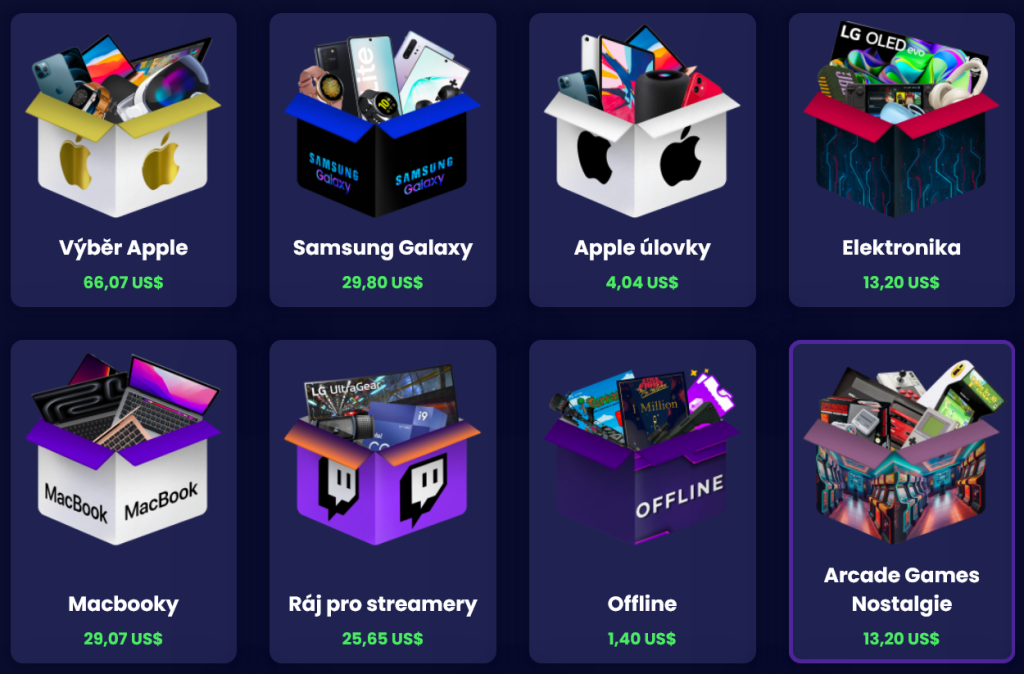 mystery boxy na Jemlit