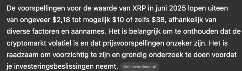 chatgpt voorspelt, ripple koers, ripple stijgt