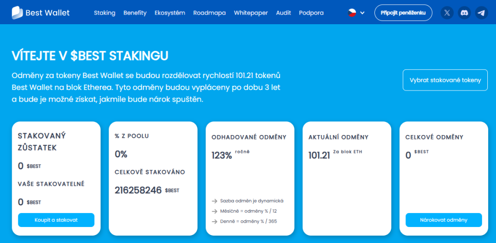 Staking tokenu $BEST