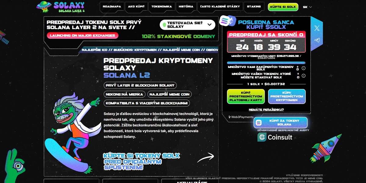 Solaxy (SOLX) Estrella emergente entre las criptomonedas con el potencial de convertir 100 € en 1.000 € en 2025